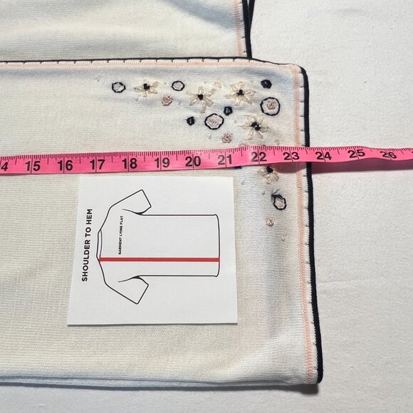 🌺KORET Size M Faux Cami Top with short sleeve Cardigan with Embroidered Detail - Picture 9 of 10